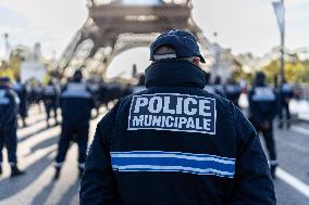 Celebrating 3 Years Of The Paris Municipal Police Force - Paris