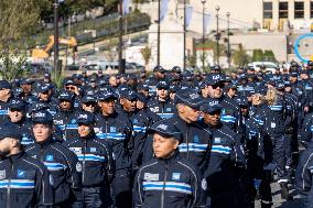 Celebrating 3 Years Of The Paris Municipal Police Force - Paris