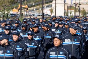 Celebrating 3 Years Of The Paris Municipal Police Force - Paris