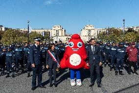 Celebrating 3 Years Of The Paris Municipal Police Force - Paris