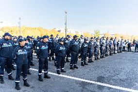 Celebrating 3 Years Of The Paris Municipal Police Force - Paris