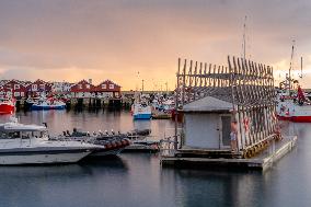 General View of Bodø, Norway, Located North of the Arctic Circle