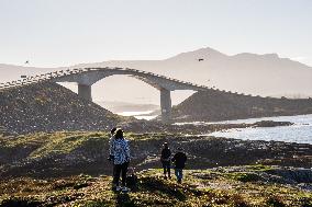 Atlantic Ocean Road In Norway