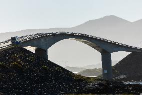 Atlantic Ocean Road In Norway