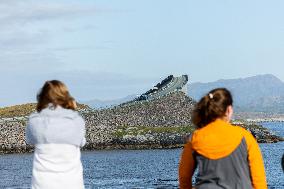 Atlantic Ocean Road In Norway