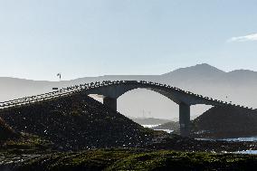 Atlantic Ocean Road In Norway