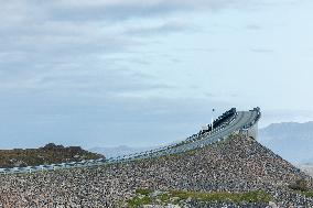 Atlantic Ocean Road In Norway