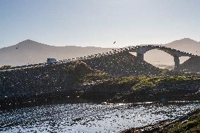 Atlantic Ocean Road In Norway