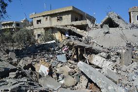 Israeli Airstrikes Aftermath In Mashghara - Lebanon