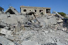 Israeli Airstrikes Aftermath In Mashghara - Lebanon