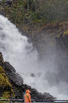 Latefossen Waterfall, Norway