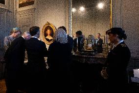 Belgium Royal Couple At Castle of Chantilly