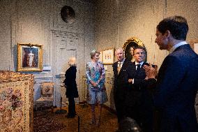 Belgium Royal Couple At Castle of Chantilly