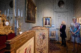 Belgium Royal Couple At Castle of Chantilly