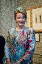 Belgium Royal Couple At Castle of Chantilly