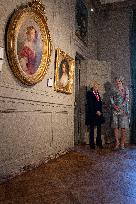 Belgium Royal Couple At Castle of Chantilly