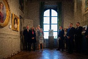 Belgium Royal Couple At Castle of Chantilly