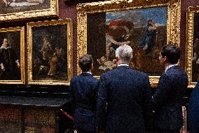 Belgium Royal Couple At Castle of Chantilly