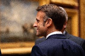 Belgium Royal Couple At Castle of Chantilly