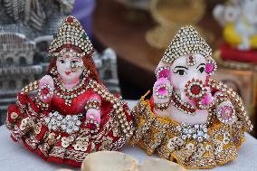 Religious Hindu Items During The Festival Season