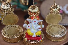 Religious Hindu Items During The Festival Season