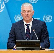 NY: UNWRA Press Conference On Situation In Gaza