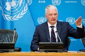 NY: UNWRA Press Conference On Situation In Gaza