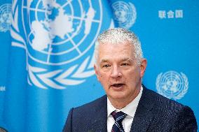 NY: UNWRA Press Conference On Situation In Gaza