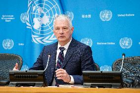 NY: UNWRA Press Conference On Situation In Gaza