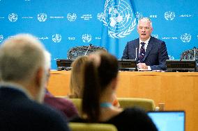 NY: UNWRA Press Conference On Situation In Gaza