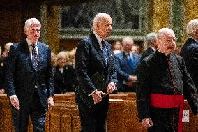 President Biden delivers eulogy for Ethel Kennedy in DC