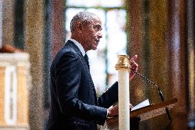 President Biden delivers eulogy for Ethel Kennedy in DC