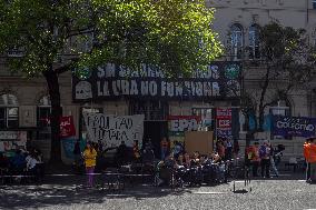 Toma De La Facultad De Psicologia UBA, Ciudad Autonoma De Buenos Aires, Argentina.