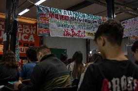 Toma De La Facultad De Psicologia UBA, Ciudad Autonoma De Buenos Aires, Argentina.