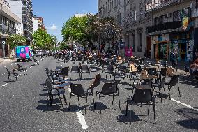 Toma De La Facultad De Psicologia UBA, Ciudad Autonoma De Buenos Aires, Argentina.