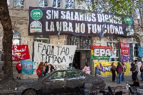 Toma De La Facultad De Psicologia UBA, Ciudad Autonoma De Buenos Aires, Argentina.