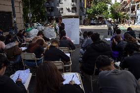 Takes And Public Classes At The Faculty Of Philosophy And Letters UBA, Buenos Aires, Argentina.