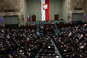 Polish President Speech In The Parliament