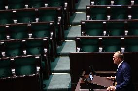 Polish President Speech In The Parliament