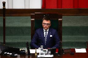 Polish President Speech In The Parliament