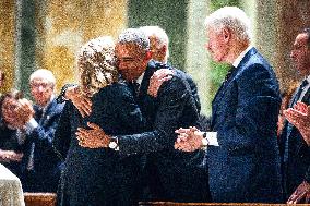 President Biden delivers eulogy for Ethel Kennedy in DC