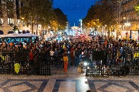 Rally In Tribute To The Killed Cyclist - Paris