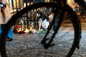 Rally In Tribute To The Killed Cyclist - Paris