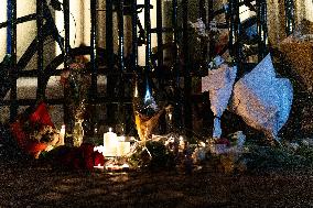 Rally In Tribute To The Killed Cyclist - Paris