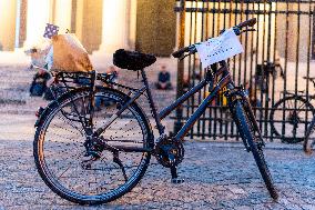 Rally In Tribute To The Killed Cyclist - Paris