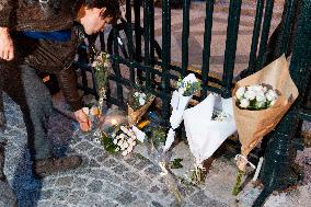 Rally In Tribute To The Killed Cyclist - Paris