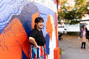 Inauguration Of The Human Rights Wall - Paris