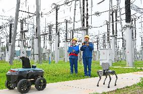 Robot Dog Inspection 500 kV Substation in Chuzhou