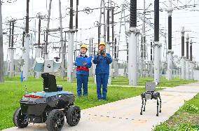 Robot Dog Inspection 500 kV Substation in Chuzhou