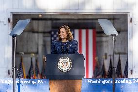 Vice President Kamala Harris Campaigns In Bucks County